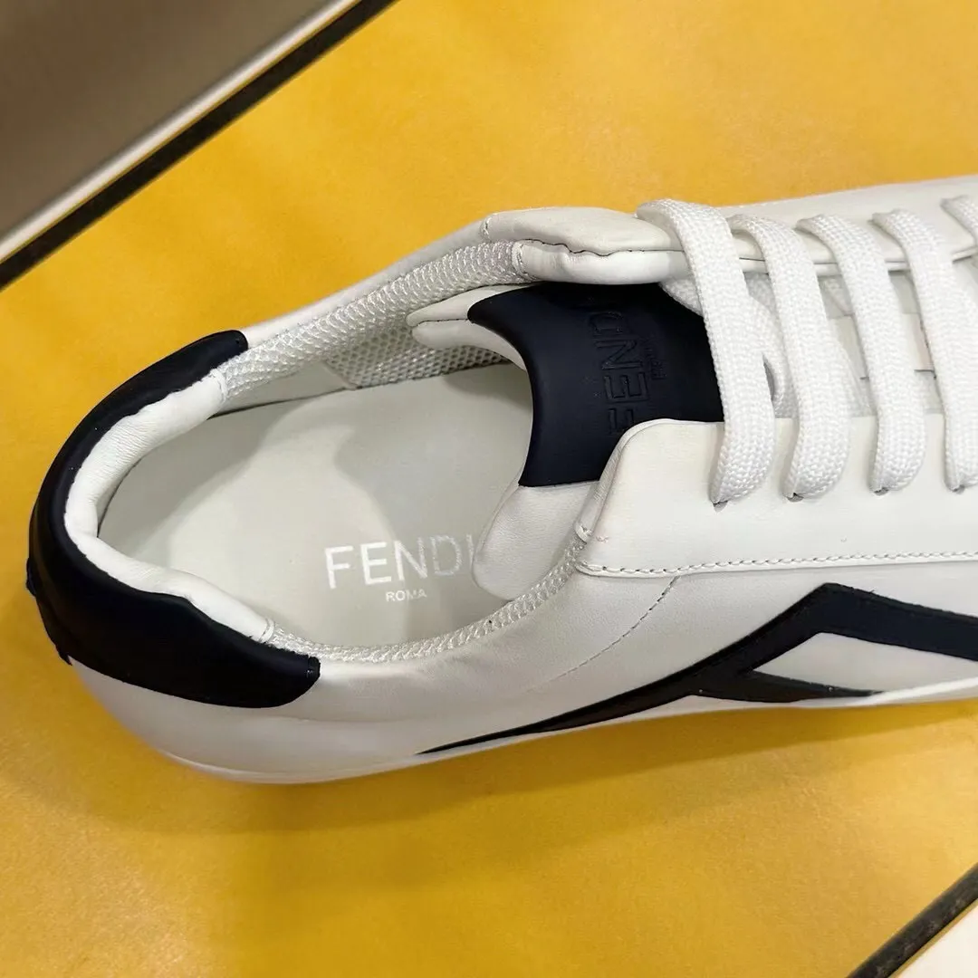 Factory price: 380💰 Fendi men's sports shoes - top version. In the corner, there is no limit to expression, highlighting the FF element cowhide to highlight personality, walking well! The shoe mouth is embossed with brand letters with a cowhide label. Cowhide upper + cowhide stitching mesh lining + T men's men's shoes 💰U outsole Size: 38-44, (customized at 45)